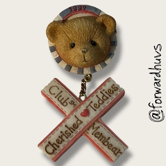 Bundle Sale 3 for $15 | 1997 Cherished Teddies Club Membership Pin – Enesco - Picture 1 of 8